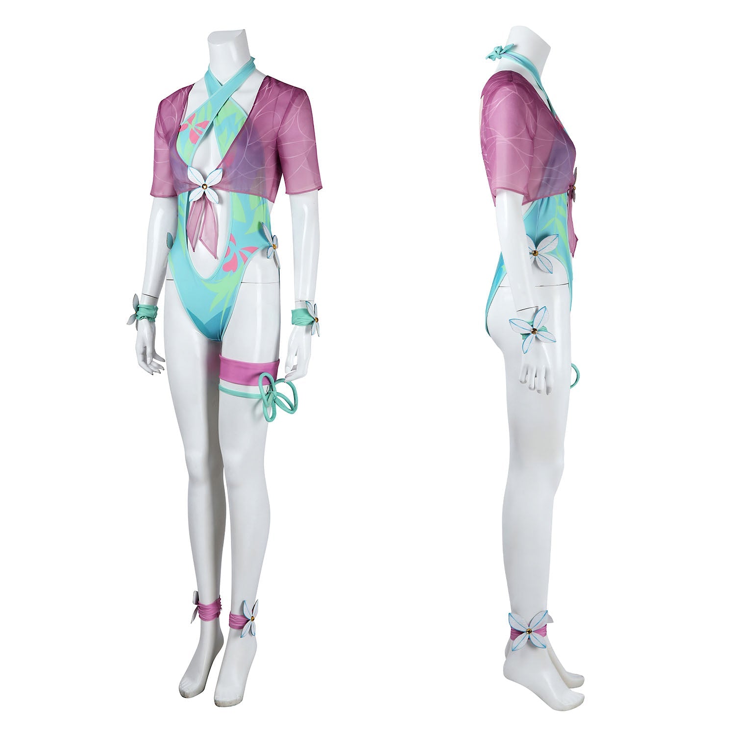 Marvel Rivals Psylocke Swimsuit Top Full Cosplay Costumes