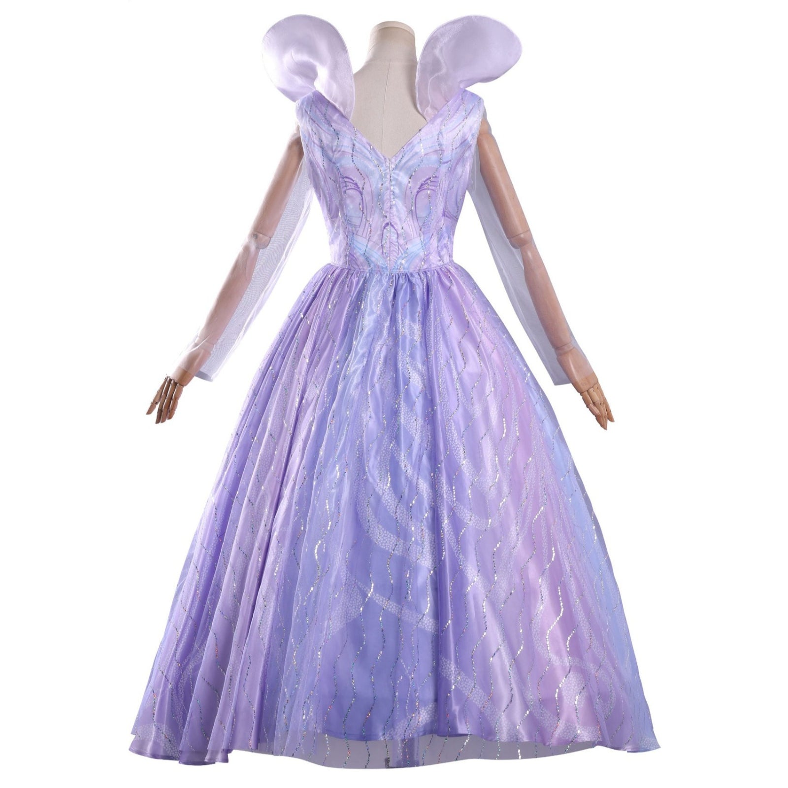 Wicked: For Good Glinda Purple Iridescent Dress Cosplay Costumes