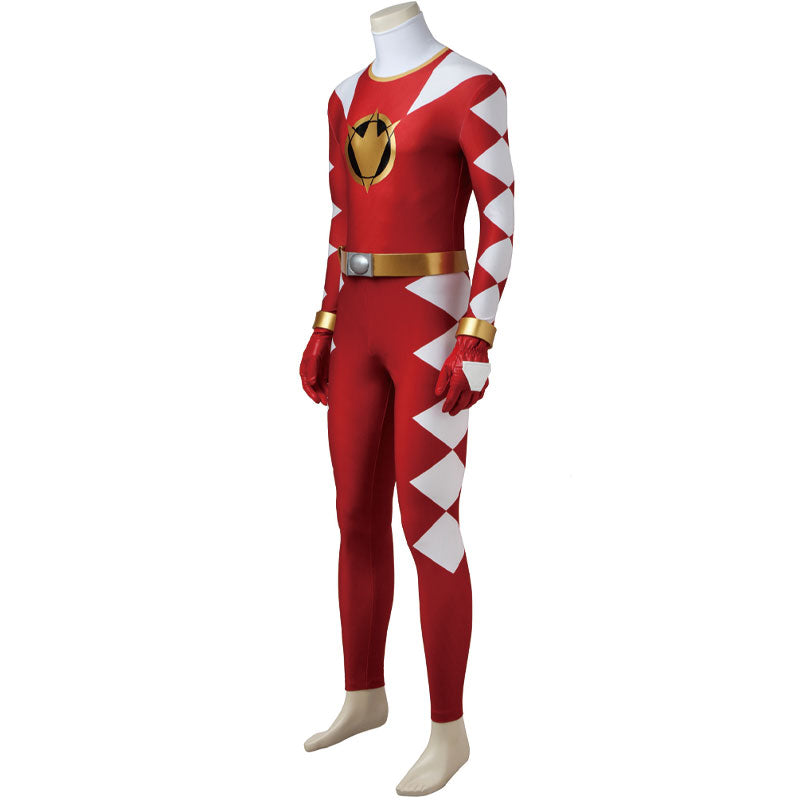 Mighty Morphin Power Rangers Abare Max Ryouga Hakua Abare Red Costumes