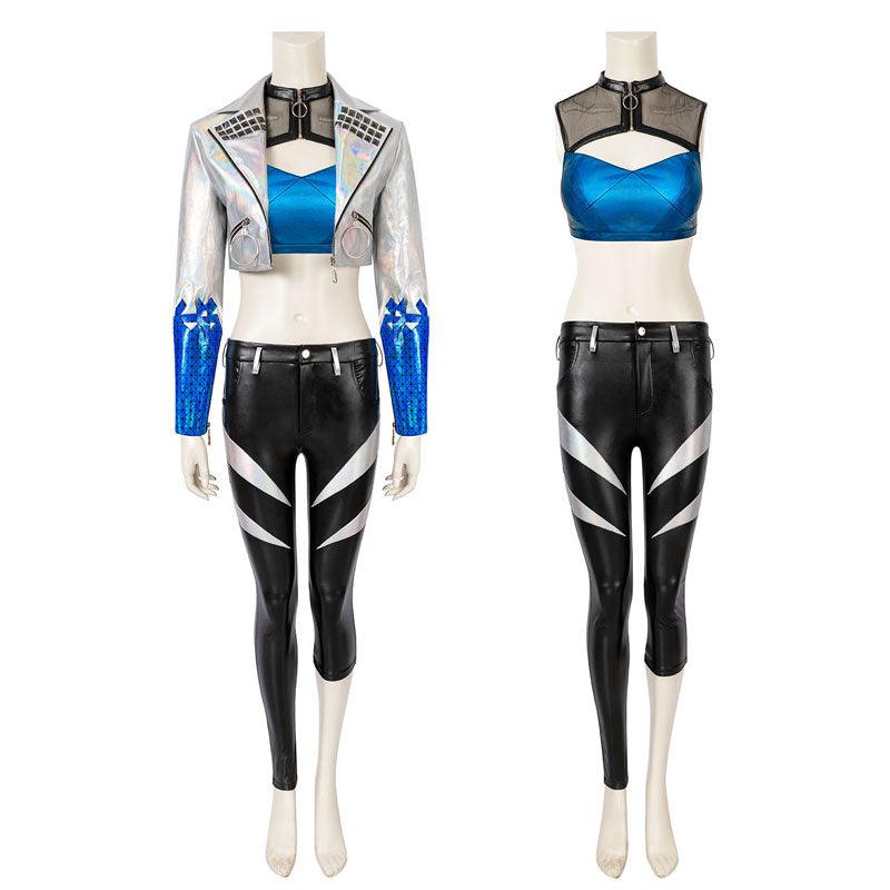 Game LOL KDA ALL OUT Akali Full Set Top Level Cosplay Costumes