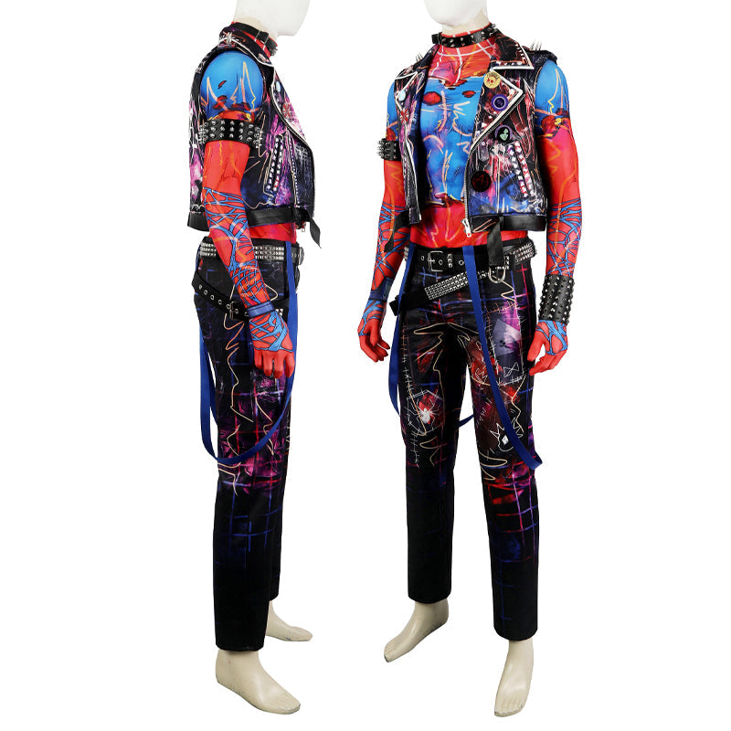 Spider-Man Across The Spider-Verse Spider-Punk Hobart Hobie Brown Full Set Costumes