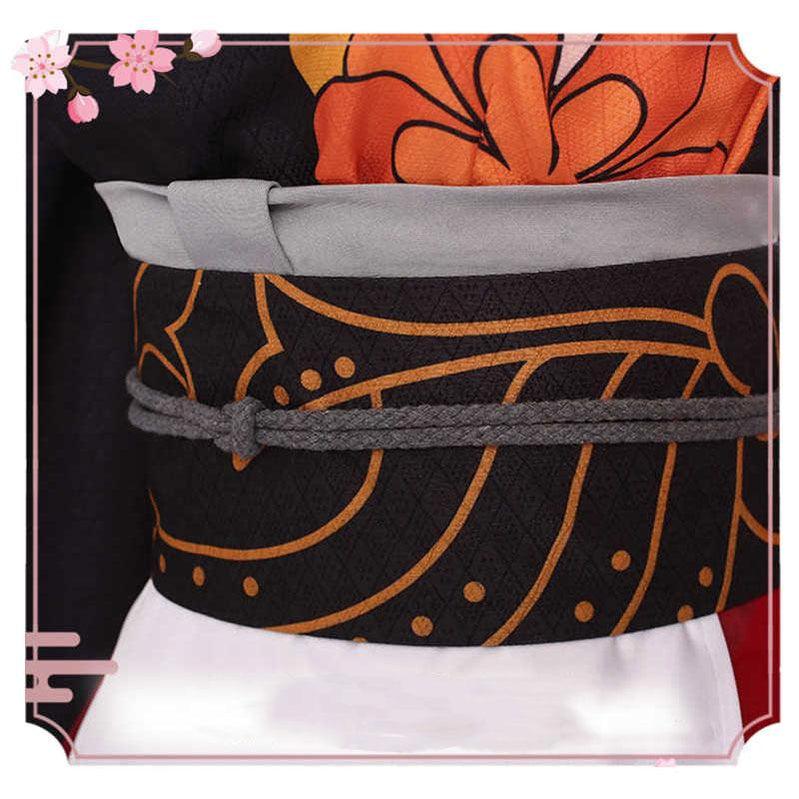 Demon Slayer Kibutsuji Muzan Kimono Maid Outfit Cosplay Costumes