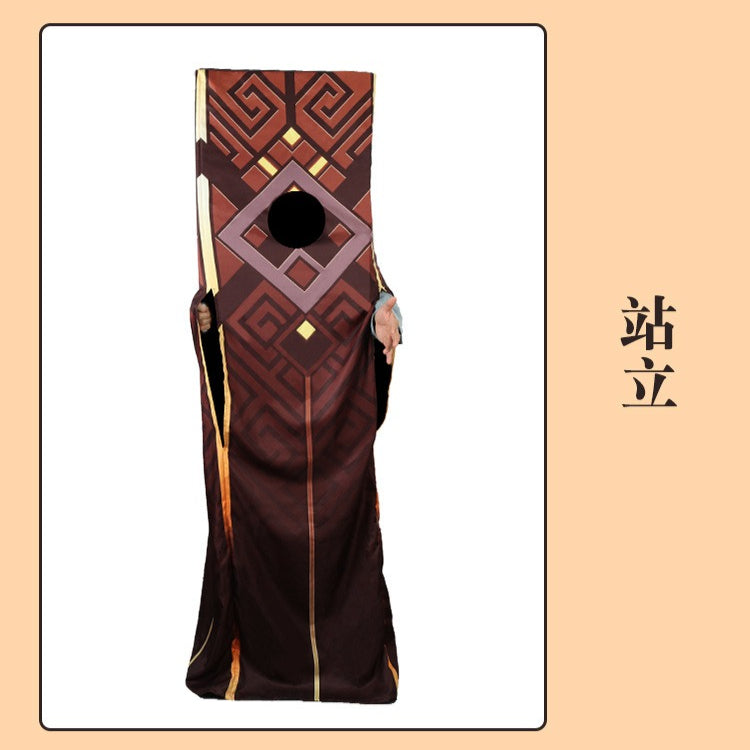 Game Genshin Impact Zhongli Pillar Funny Mascot Suit Costumes