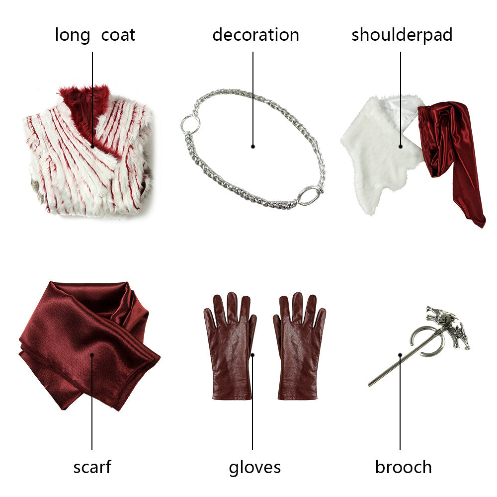 Game of Thrones Season 8 Mother of Dragons Daenerys Targaryen Costumes