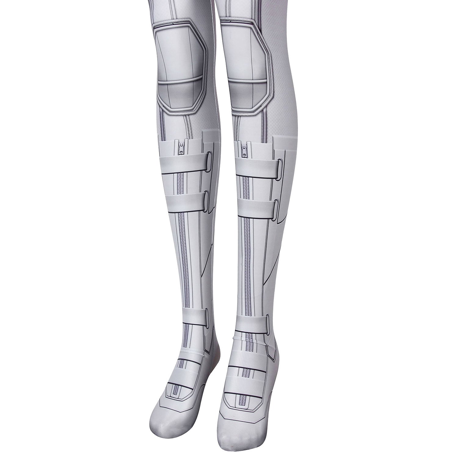 Black Widow Natasha Romanoff White Suit Jumpsuit with Accessories Cosplay Costumes