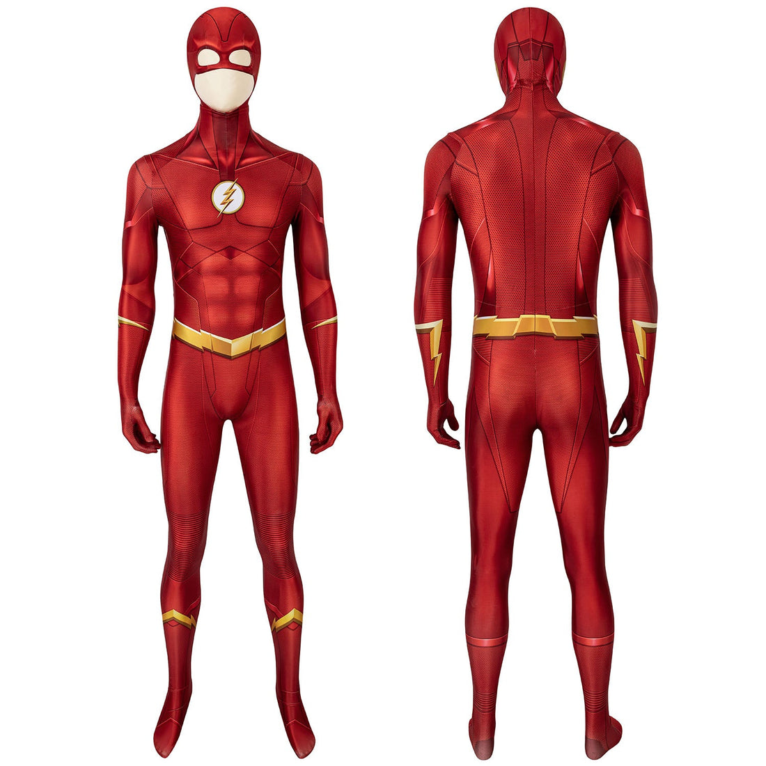The Flash Season 5 Barry Allen Male Jumpsuit with Mask Costumes