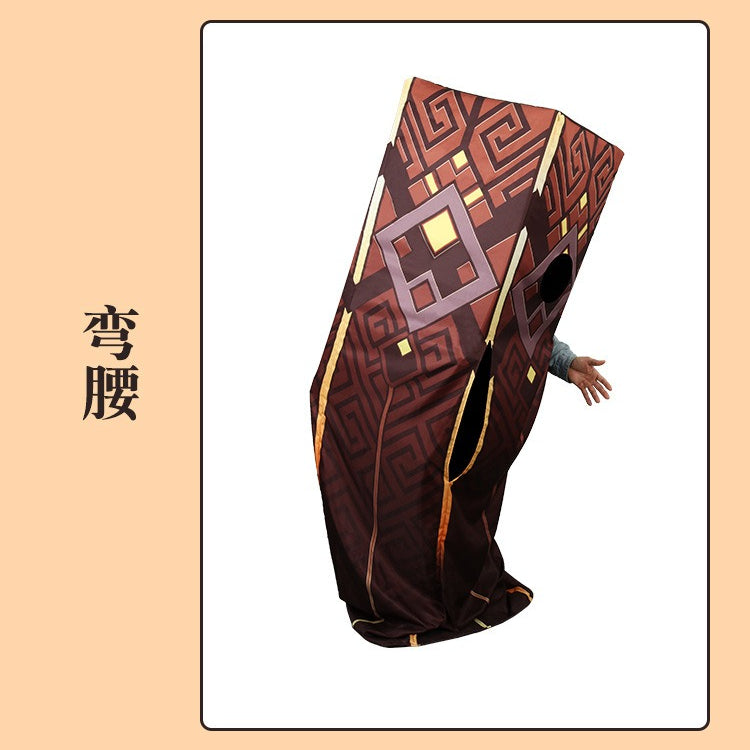 Game Genshin Impact Zhongli Pillar Funny Mascot Suit Costumes