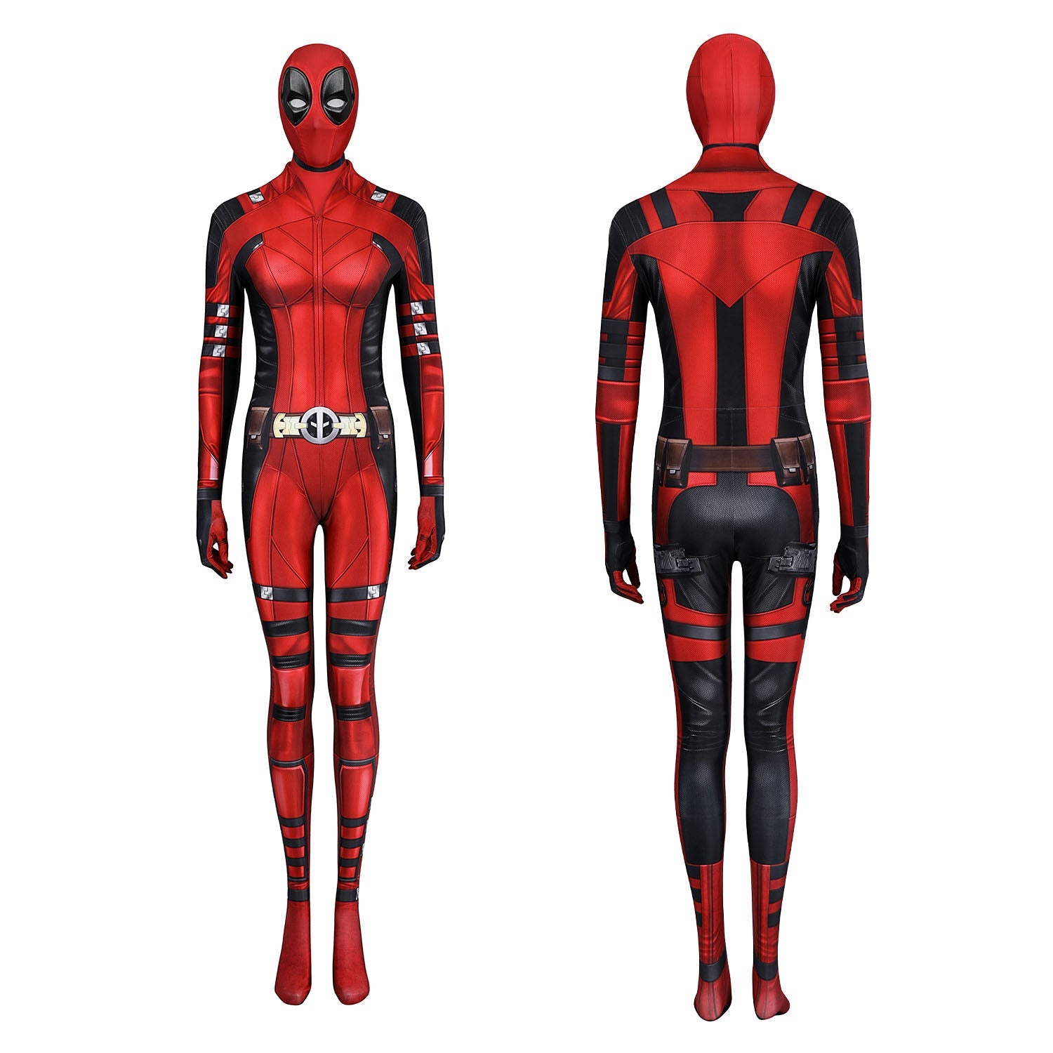 Marvel Deadpool 3 Lady Wade Wilson Jumpsuit Cosplay Costumes