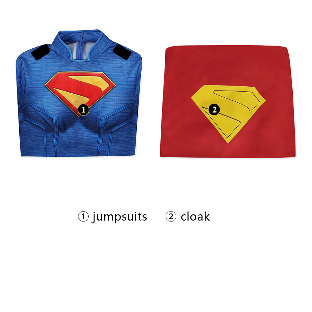 Superman 2025 Legacy Supergirl Jumpsuit with Cloak Cosplay Costumes
