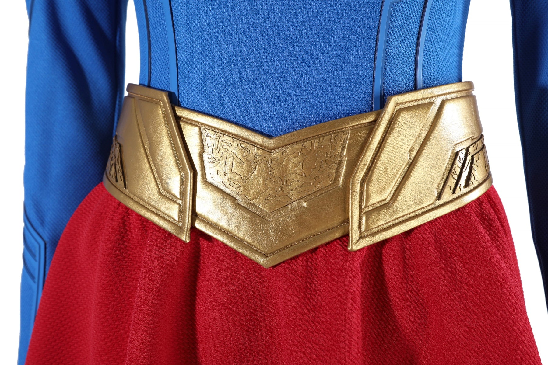 Comics Superhero Supergirl Superwoman Fullset with Coat Cosplay Costumes