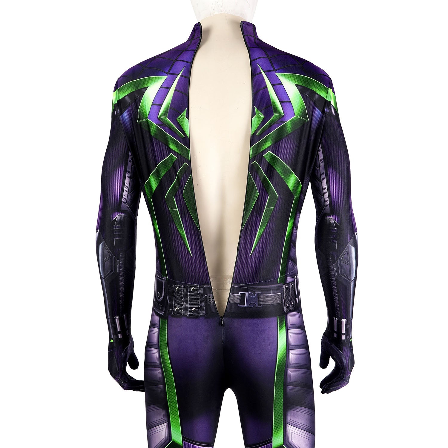 Marvel's Spider-Man Miles Morales Purple Reign Suit Male Jumpsuit Costumes