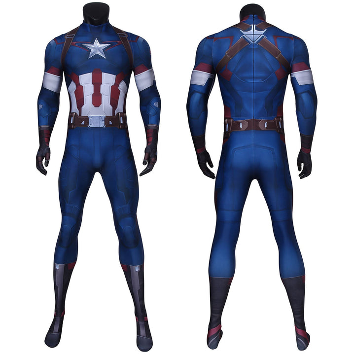 Avengers 2 Age of Ultron Captain America Steven Rogers Jumpsuit Costumes