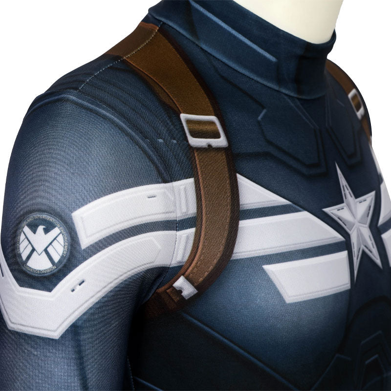 Captain America The Winter Soldier Steve Rogers Kids Jumpsuit Costumes