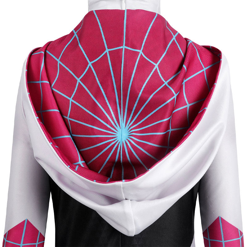 Spider-Man Across The Spider-Verse Gwen Stacy Kids Jumpsuit Costumes