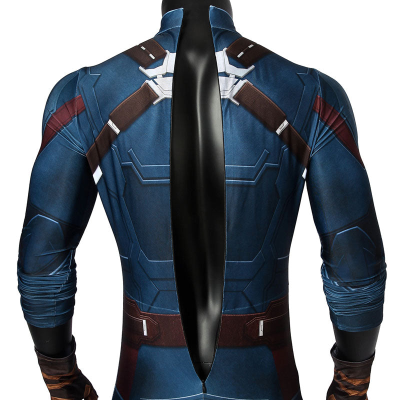 Avengers 3 Infinity War Captain America Steve Rogers Jumpsuit Cosplay Costumes