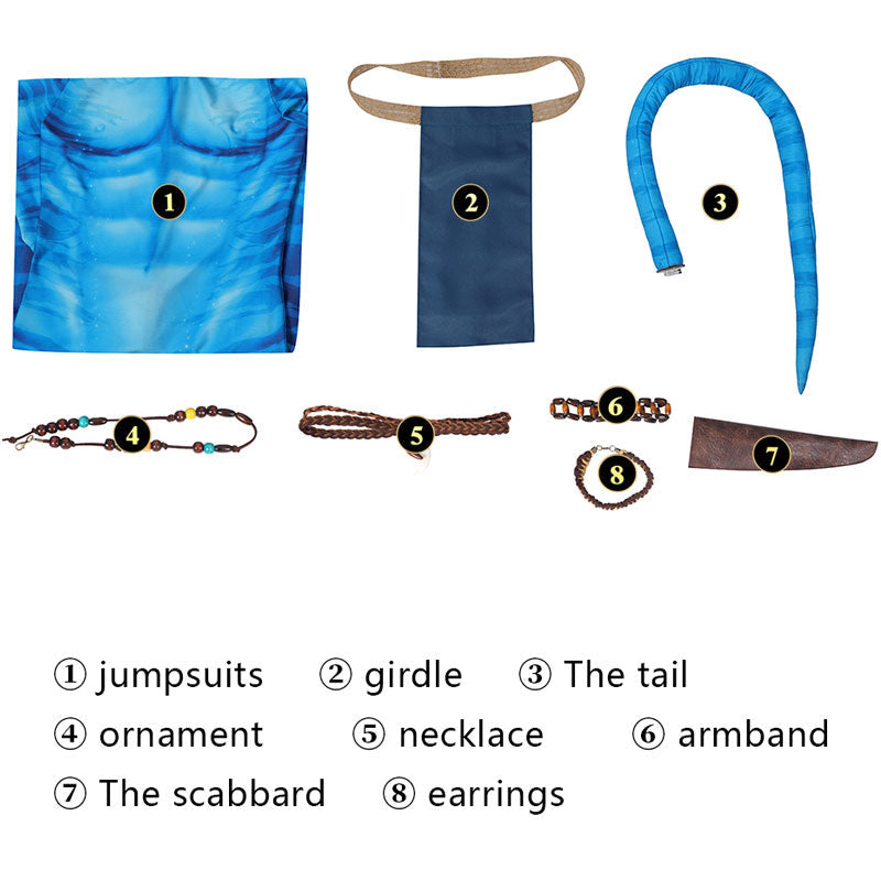 Avatar 2 The Way of Water Lo'ak Jumpsuit Cosplay Costumes