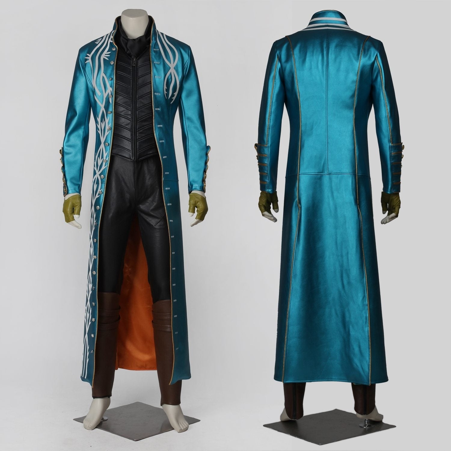 Devil May Cry 3 DMC Vergil Halloween Outfit Cosplay Costumes