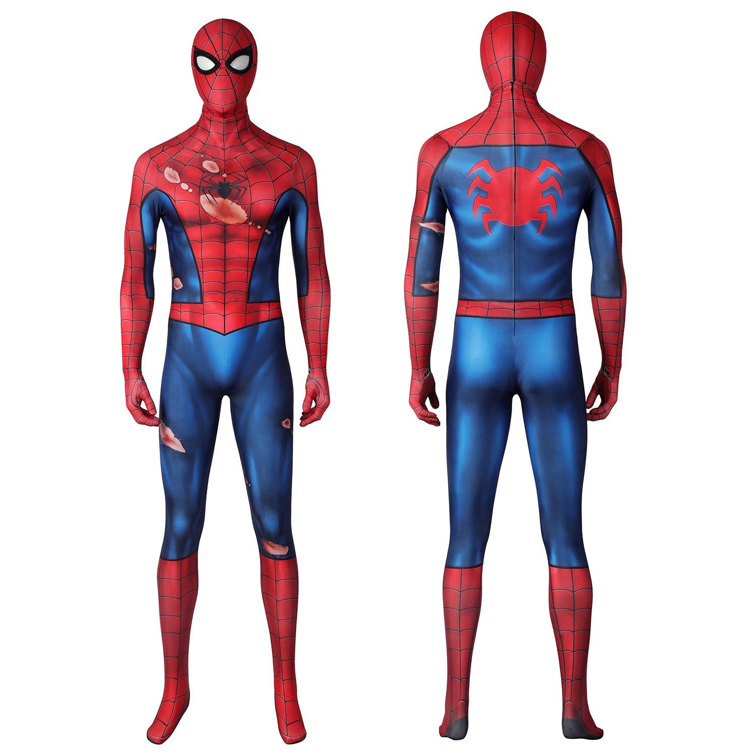 Marvel's Spider-Man PS5 Classic Suit Damaged Male Jumpsuit Costumes