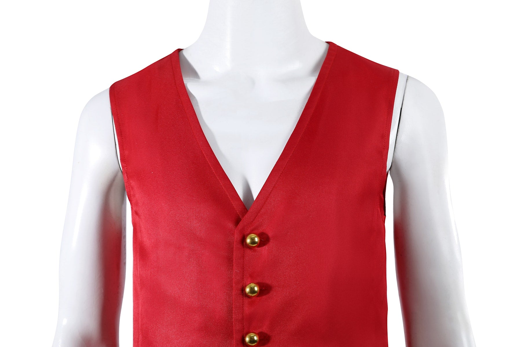 One Piece TV Season 2 Luffy Red Vest Pants Outfit Cosplay Costumes