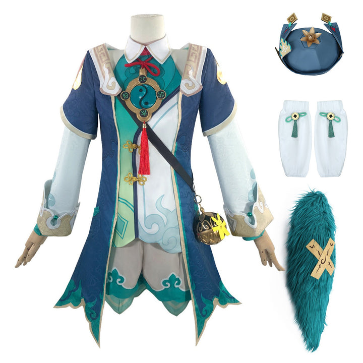 Game Honkai: Star Rail Huohuo Fullset with Tail Cosplay Costumes