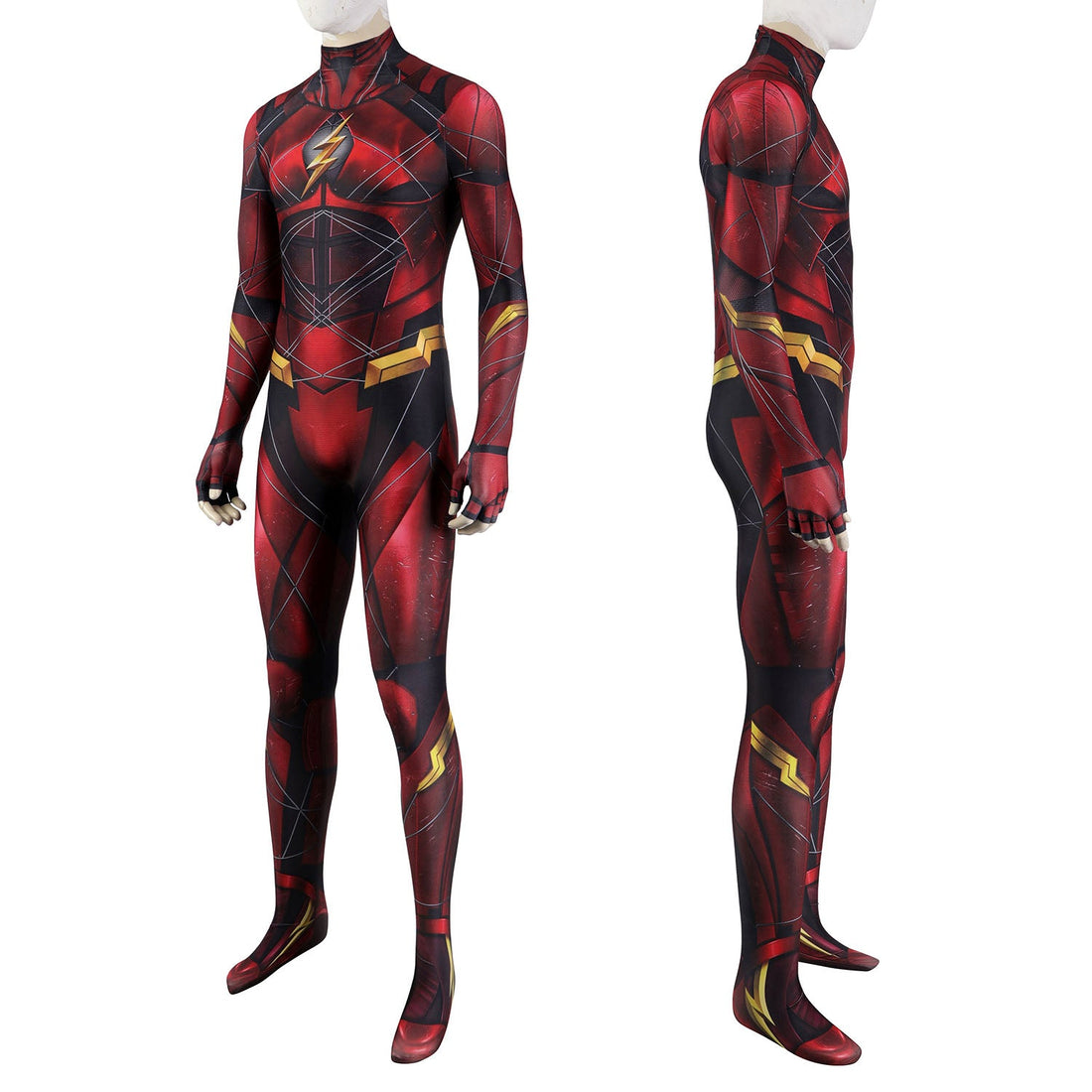 Justice League Barry Allen The Flash Jumpsuit with Mask Costumes