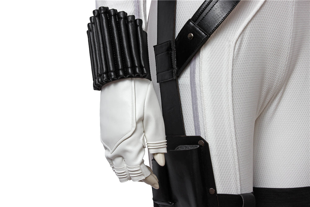 Black Widow Natasha Romanoff White Suit Female Cosplay Costumes