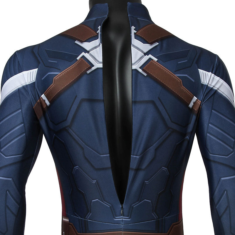 Captain America The Winter Soldier Steve Rogers Jumpsuit Costumes