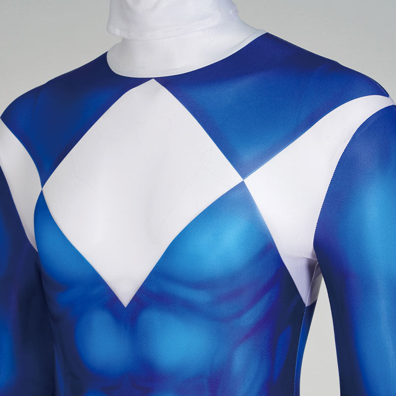 Mighty Morphin Power Rangers Etoffe Tribe Knight Dan Blue Cosplay Costumes