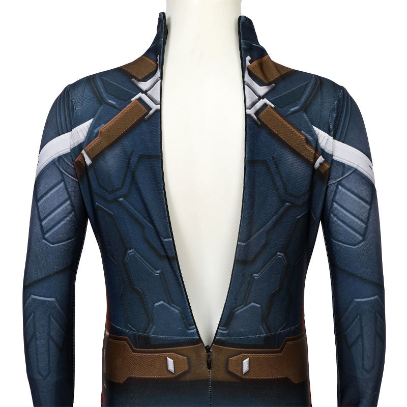 Captain America The Winter Soldier Steve Rogers Kids Jumpsuit Costumes
