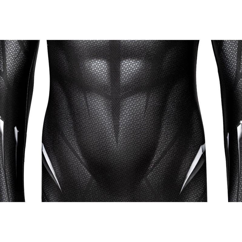 Captain America Civil War Black Panther Kids Jumpsuit with Mask Costume