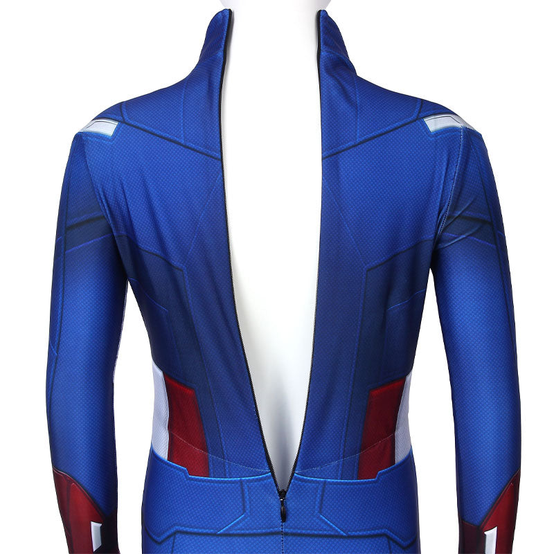 The First Avenger Captain America Kids Jumpsuit Cosplay Costumes
