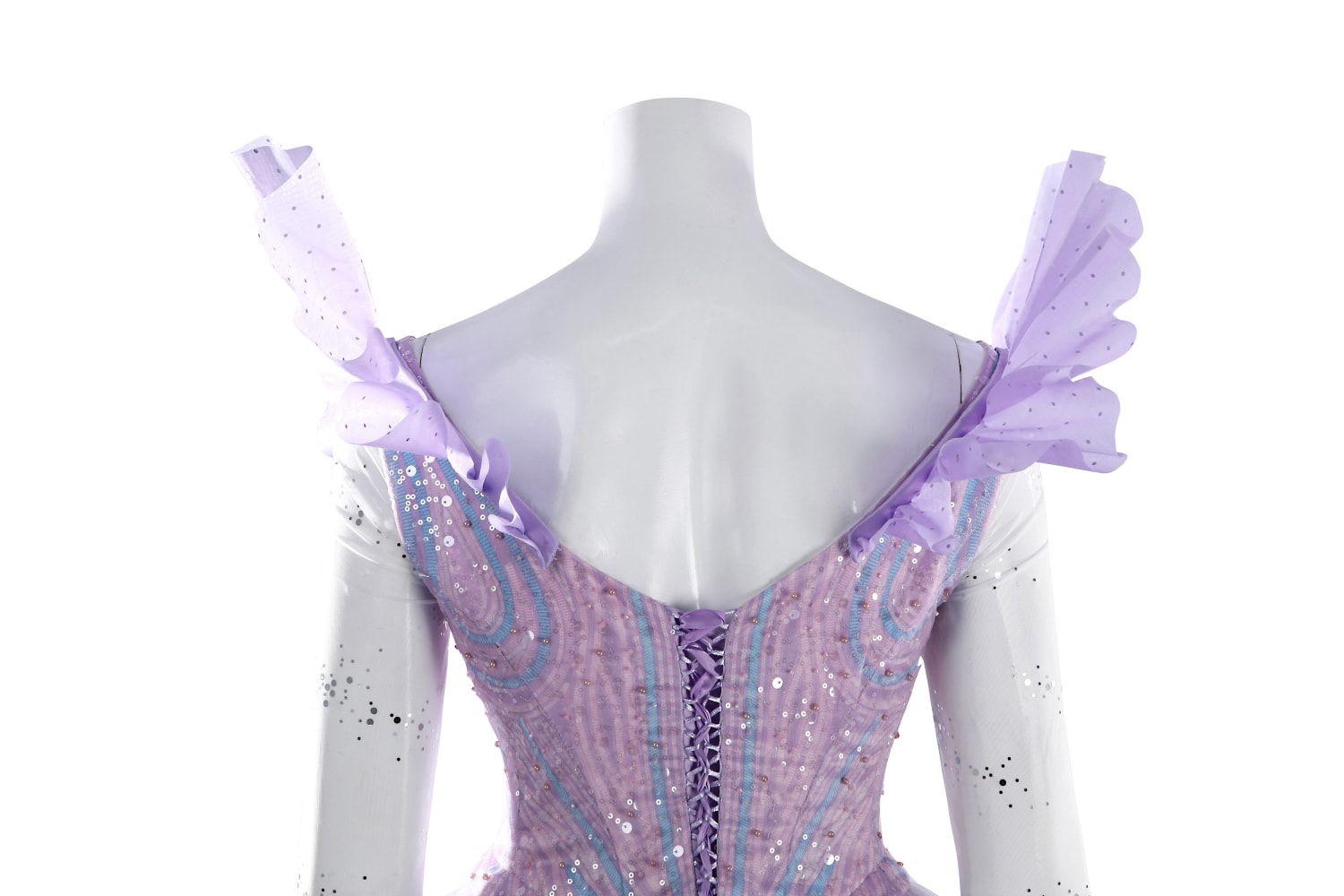 Wicked: For Good Part Two Galinda Dress with Crown Cosplay Costumes