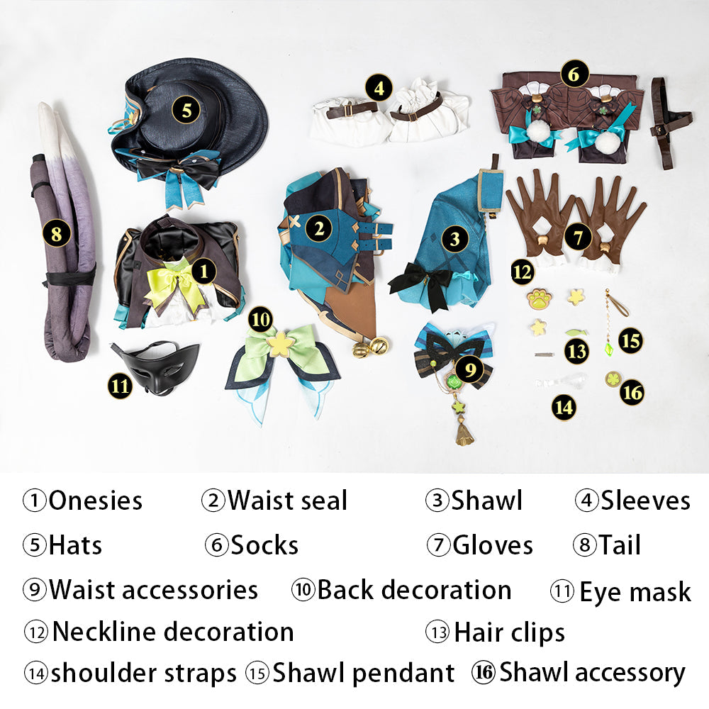 Genshin Impact Phantom in Boots Kirara Cosplay Costumes