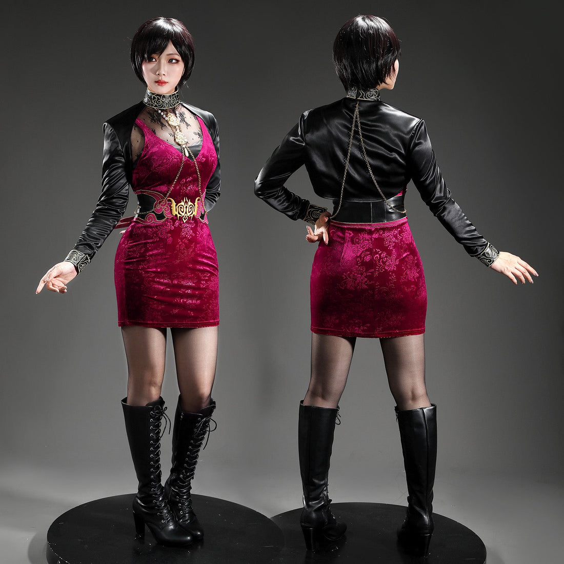 Resident Evil Requiem 30th Ada Wong Full Set Cosplay Costumes