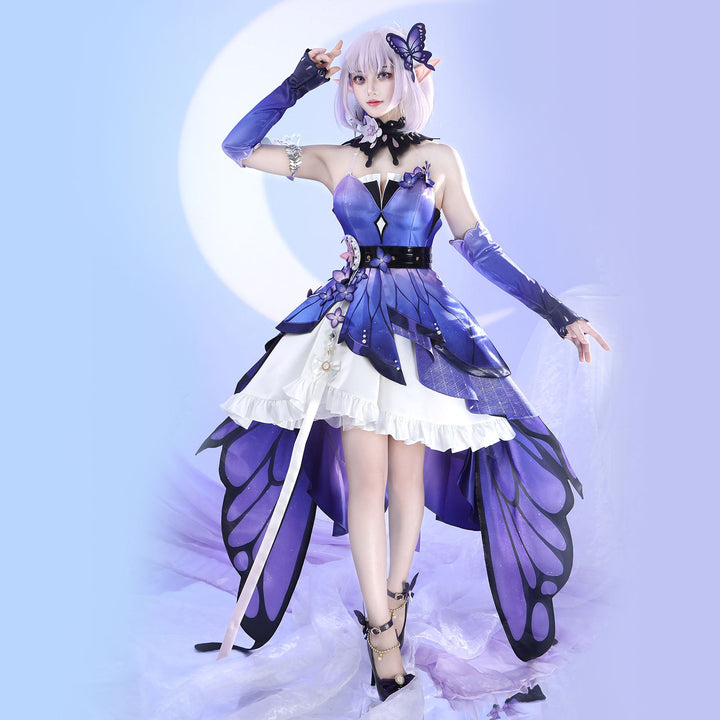Honkai: Star Rail Castorice Skin Butterfly Suit Cosplay Costumes