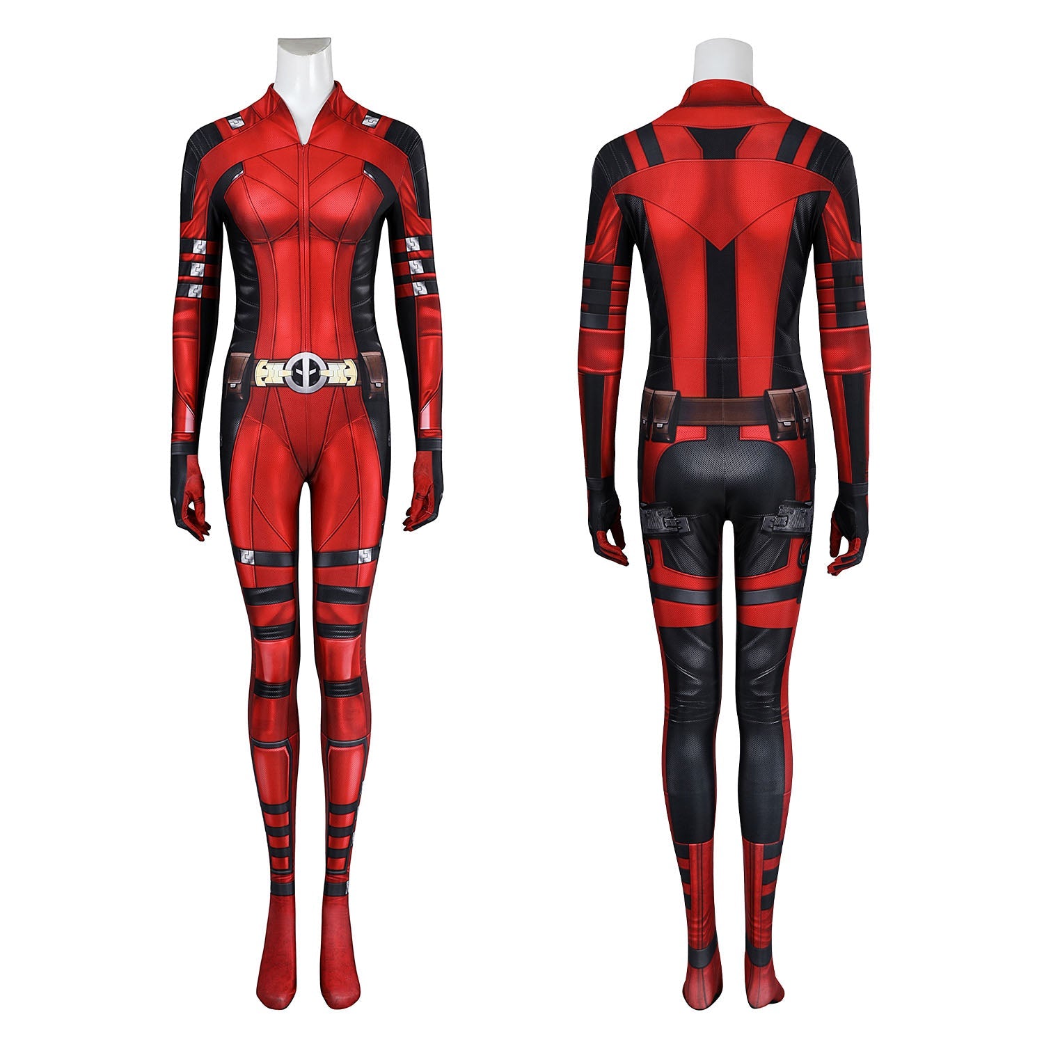 Marvel Deadpool 3 Lady Wade Wilson Jumpsuit Cosplay Costumes