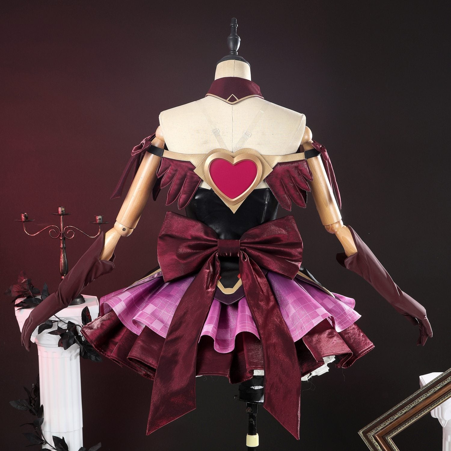 Overwatch 2 Magical Girl Juno Red Black Full Set Cosplay Costumes