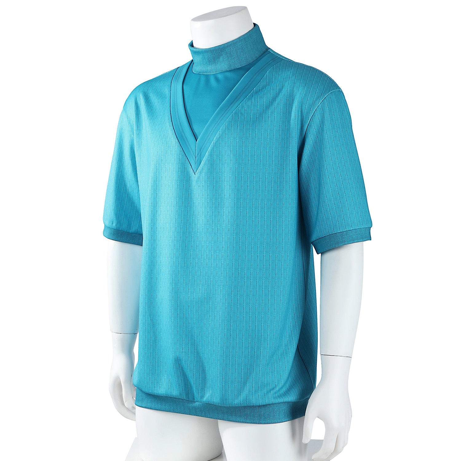 Minecraft Movie Steve Blue T-shirt Cosplay Costumes