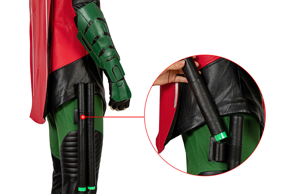 Batman Gotham Knights Robin Battle Suit Top Cosplay Costumes