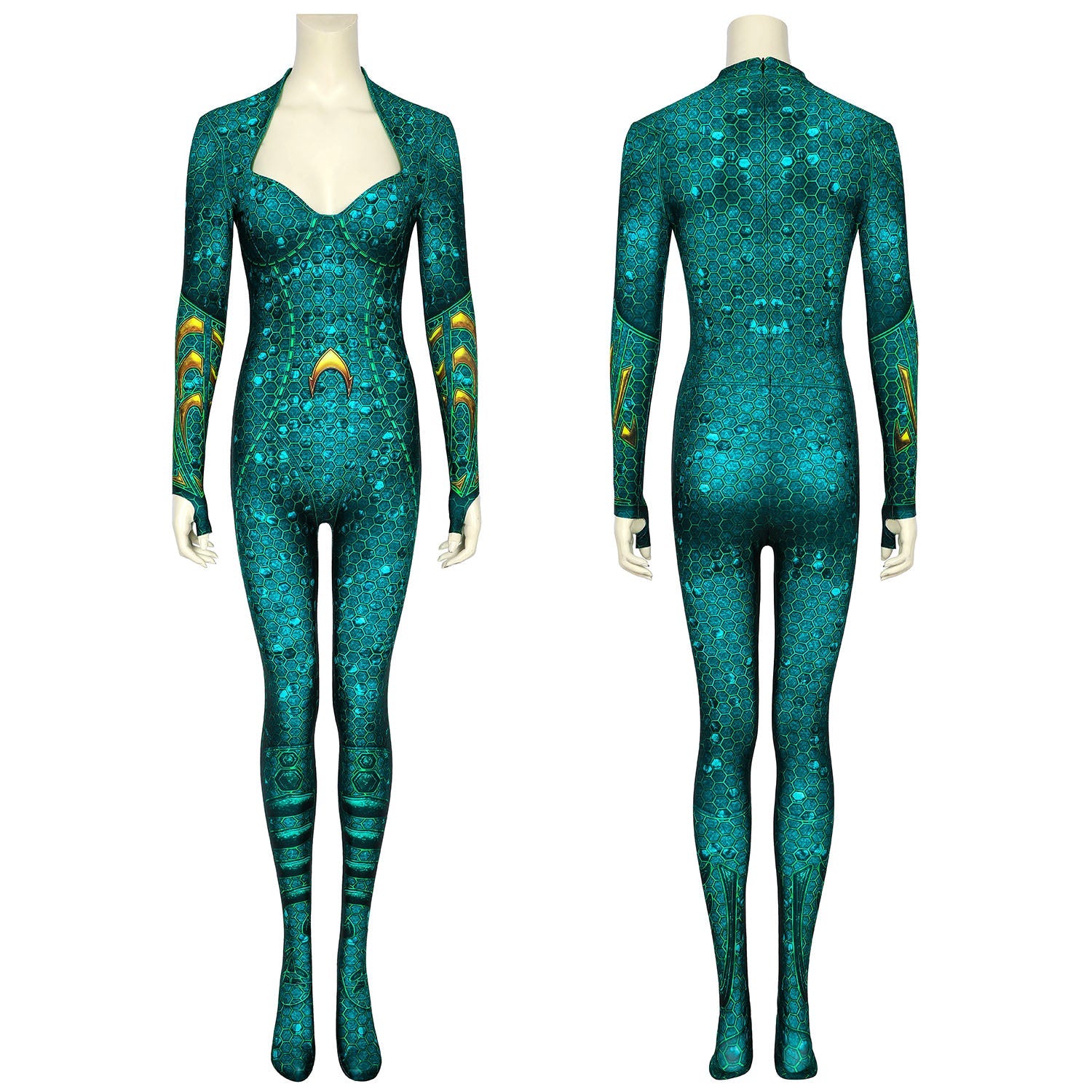 Justice League Aquaman 2 Mera Female Jumpsuit Cosplay Costumes