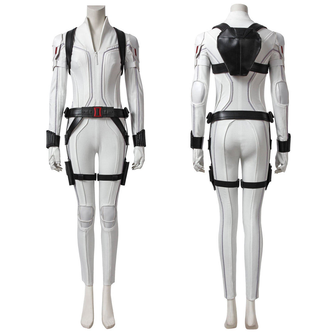 Black Widow Natasha Romanoff White Suit Female Cosplay Costumes