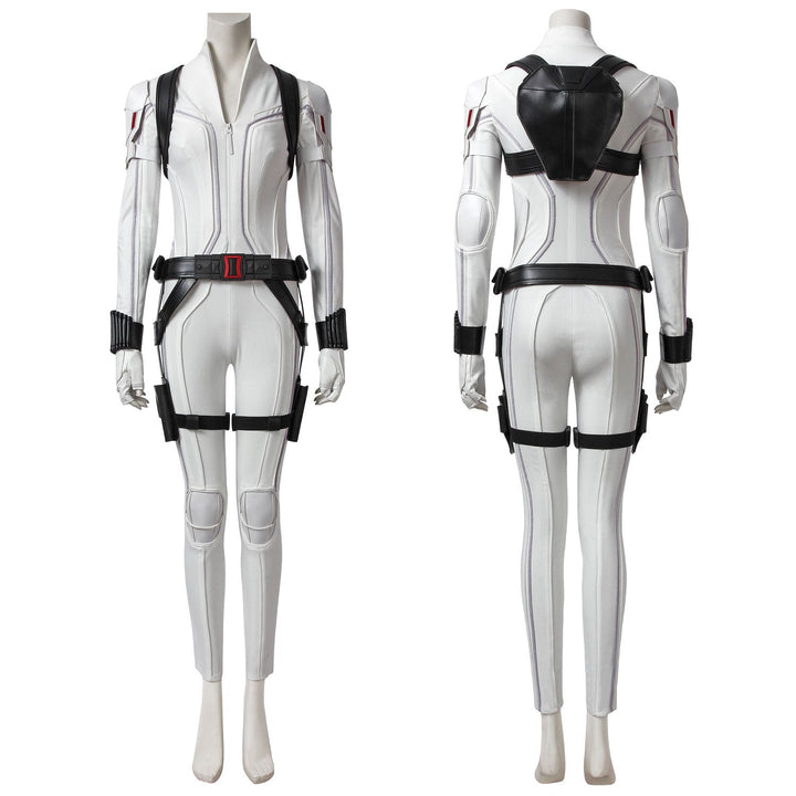 Black Widow Natasha Romanoff White Suit Female Cosplay Costumes