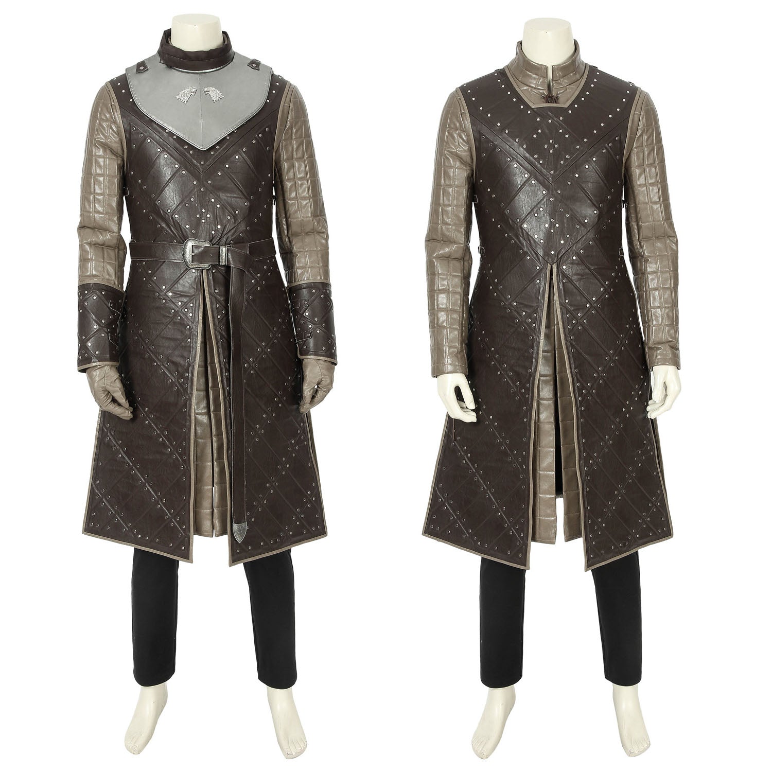 Game of Thrones Season 8 Jon Snow Male Leather Cosplay Costumes