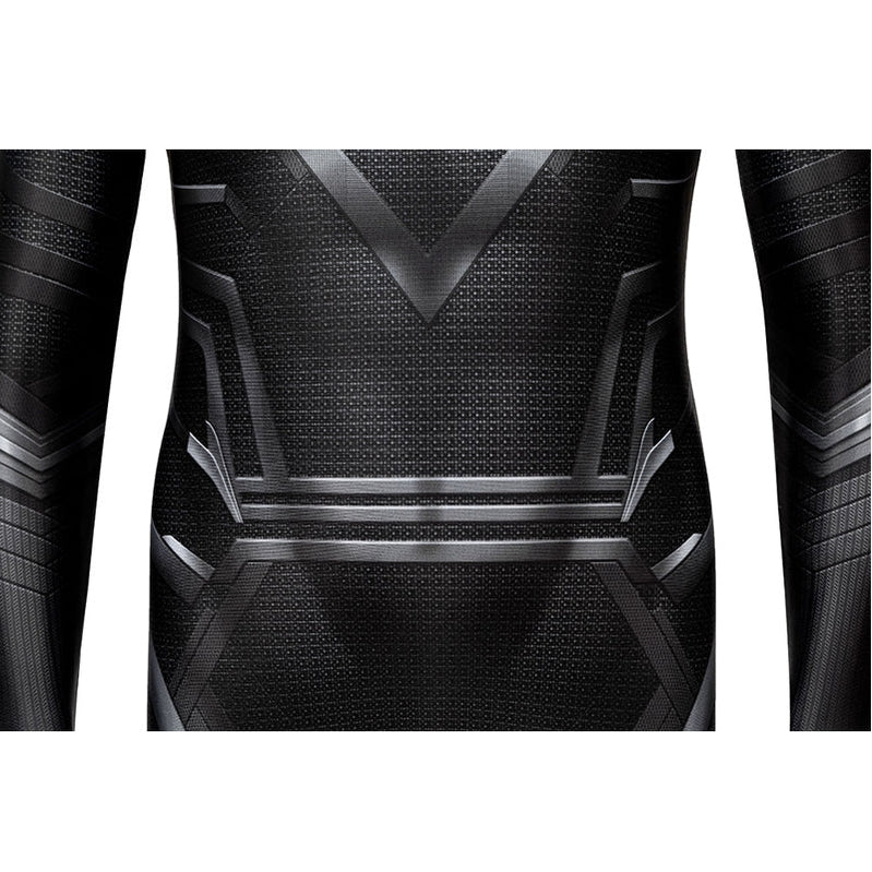 Black Panther Children Jumpsuit with Mask Cosplay Costume