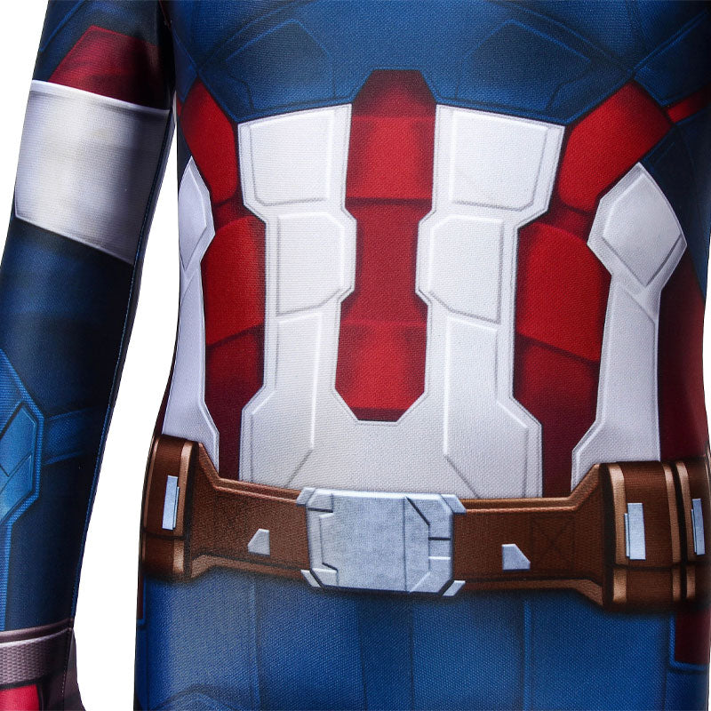 Age of Ultron Captain America Kids Jumpsuit Cosplay Costumes