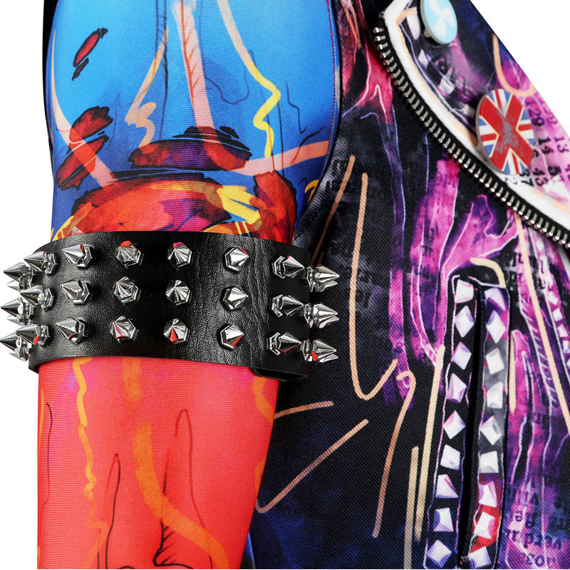 Spider-Man Across The Spider-Verse Spider-Punk Hobart Hobie Brown Full Set Costumes