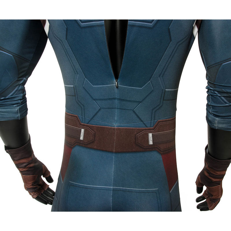 Avengers 3 Infinity War Captain America Steve Rogers Jumpsuit Costumes