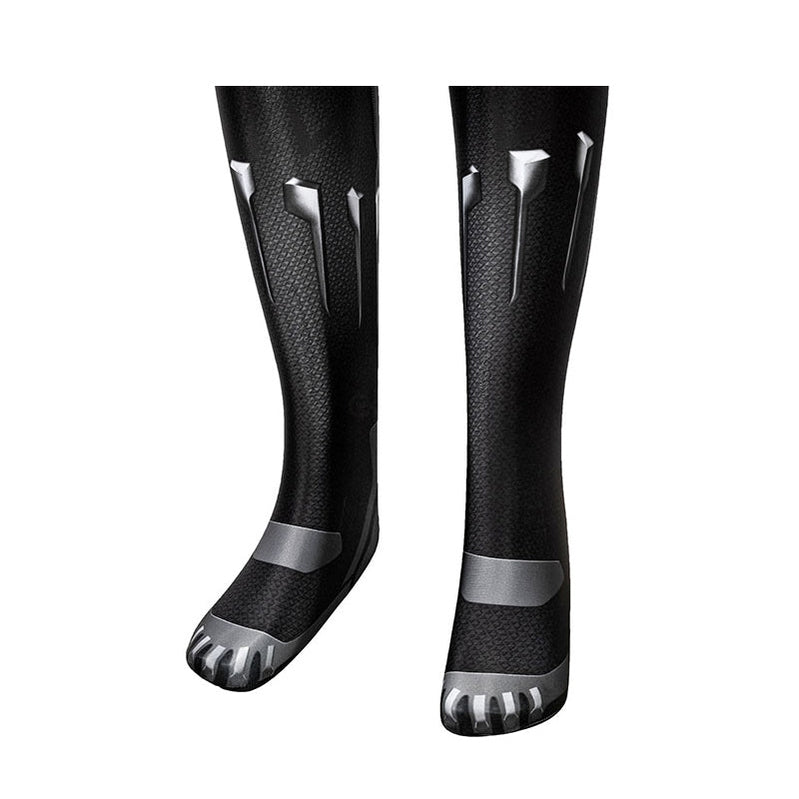 Captain America Civil War Black Panther Kids Jumpsuit with Mask Costume