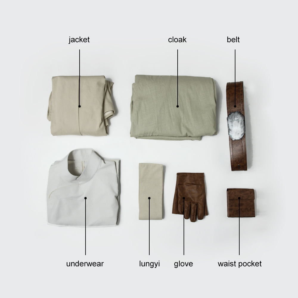 Star Wars 8 The Last Jedi Luke Skywalker Fullset Cosplay Costumes