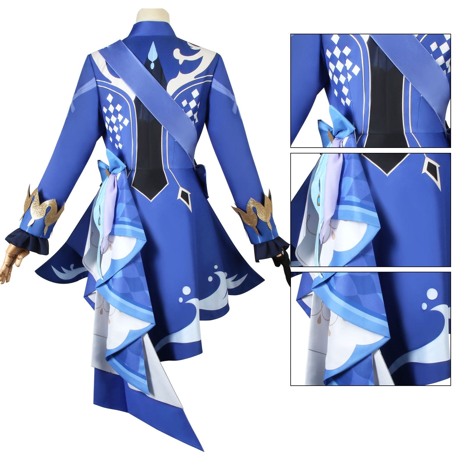 Genshin Impact Focalors Furina De Fontaine Hydro Archon Cosplay Costumes